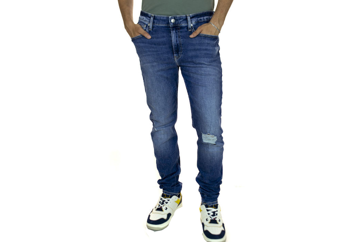 Calvin Klein Slim Taper Παντελόνι Τζην (J30J321133 1BJ) Μπλέ